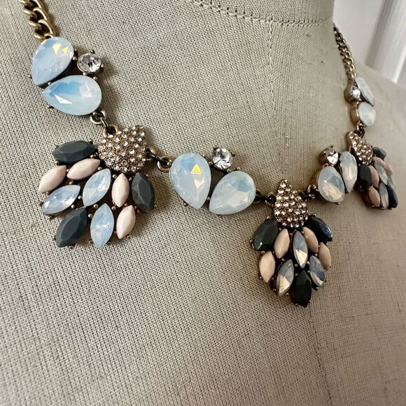 J.Crew Opalescent Statement Bib Necklace - Picture 2 of 9